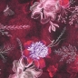 Preview: Sweat mit floralem Muster, bordeaux