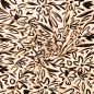 Preview: Canvas "Flowers"-beige/schwarz
