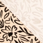 Preview: Canvas "Flowers"-beige/schwarz